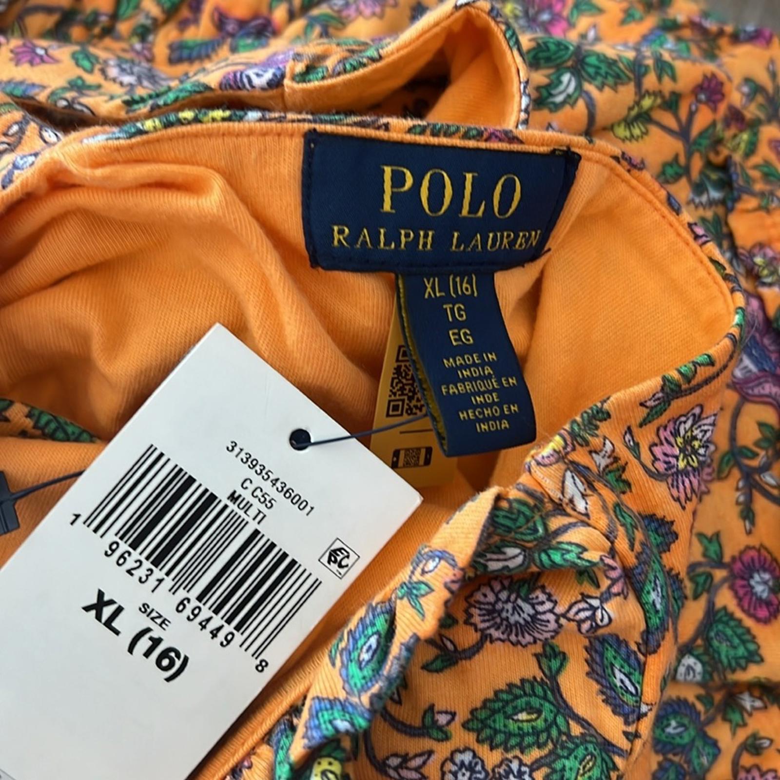 Polo Ralph Lauren Paisley Print Flutter-Sleeve Dress, Size XL(16) New w/Tag