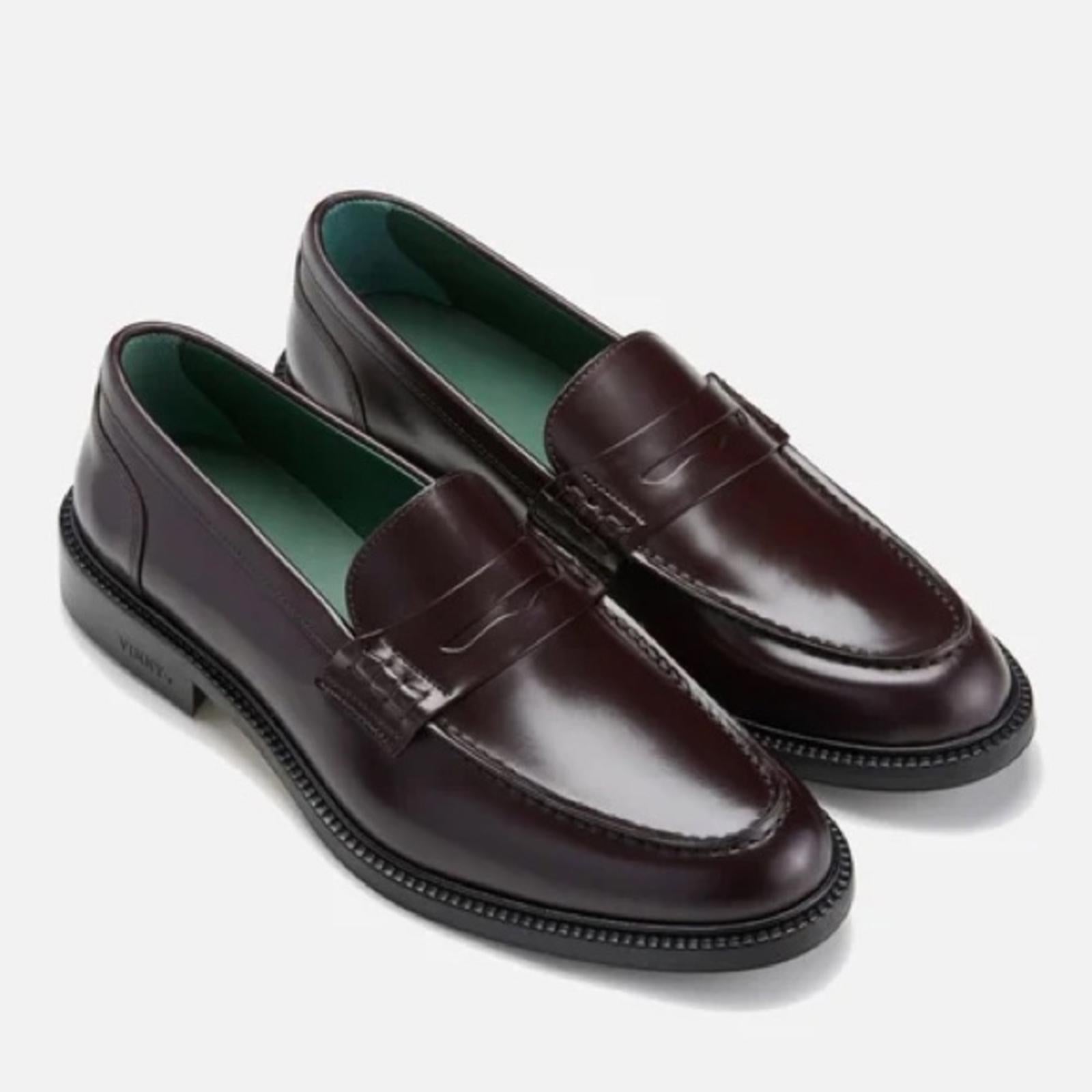 Vinny’s Townee Penny Loafers in Brown, Men's Size 40 New in Box