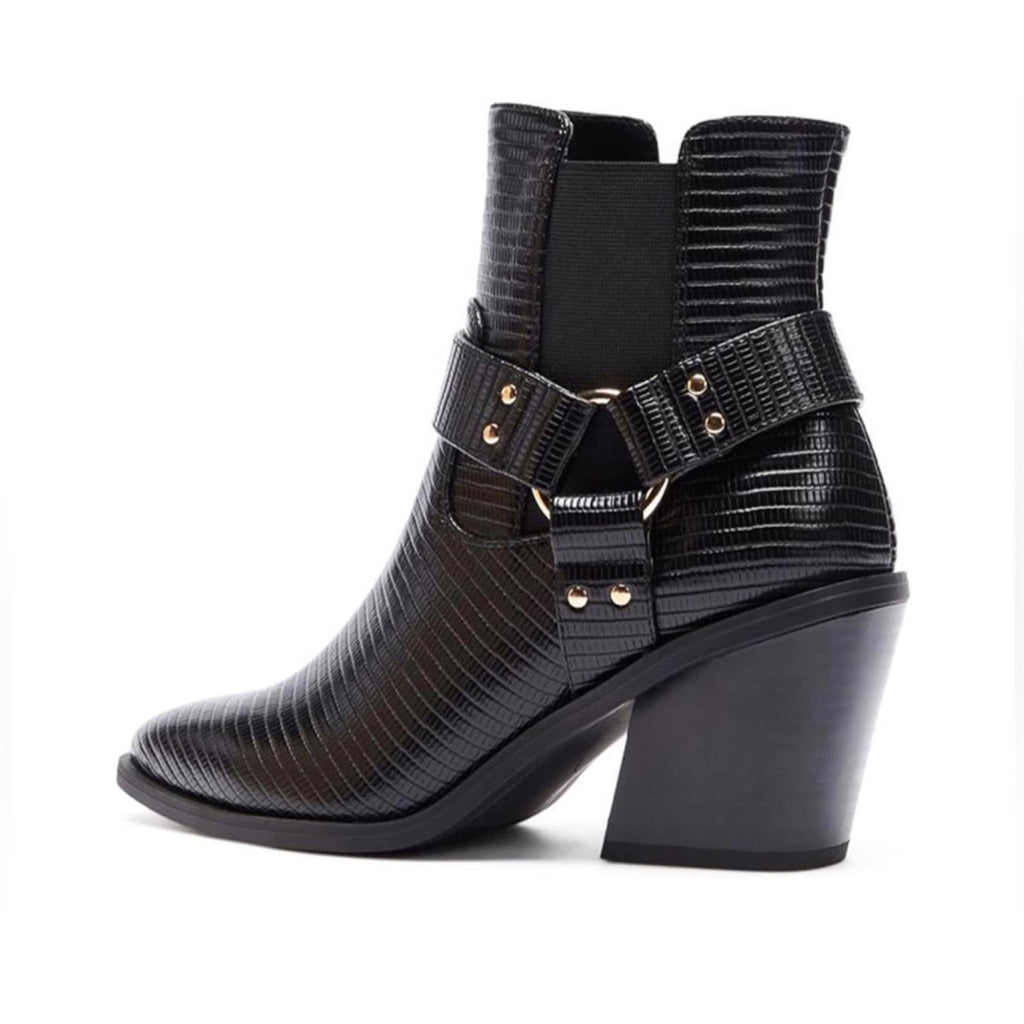 Shoe Dazzle Dasey Pointed Toe Cowgirl Ankle Boots Size US6, EU36.5 New w/o Box