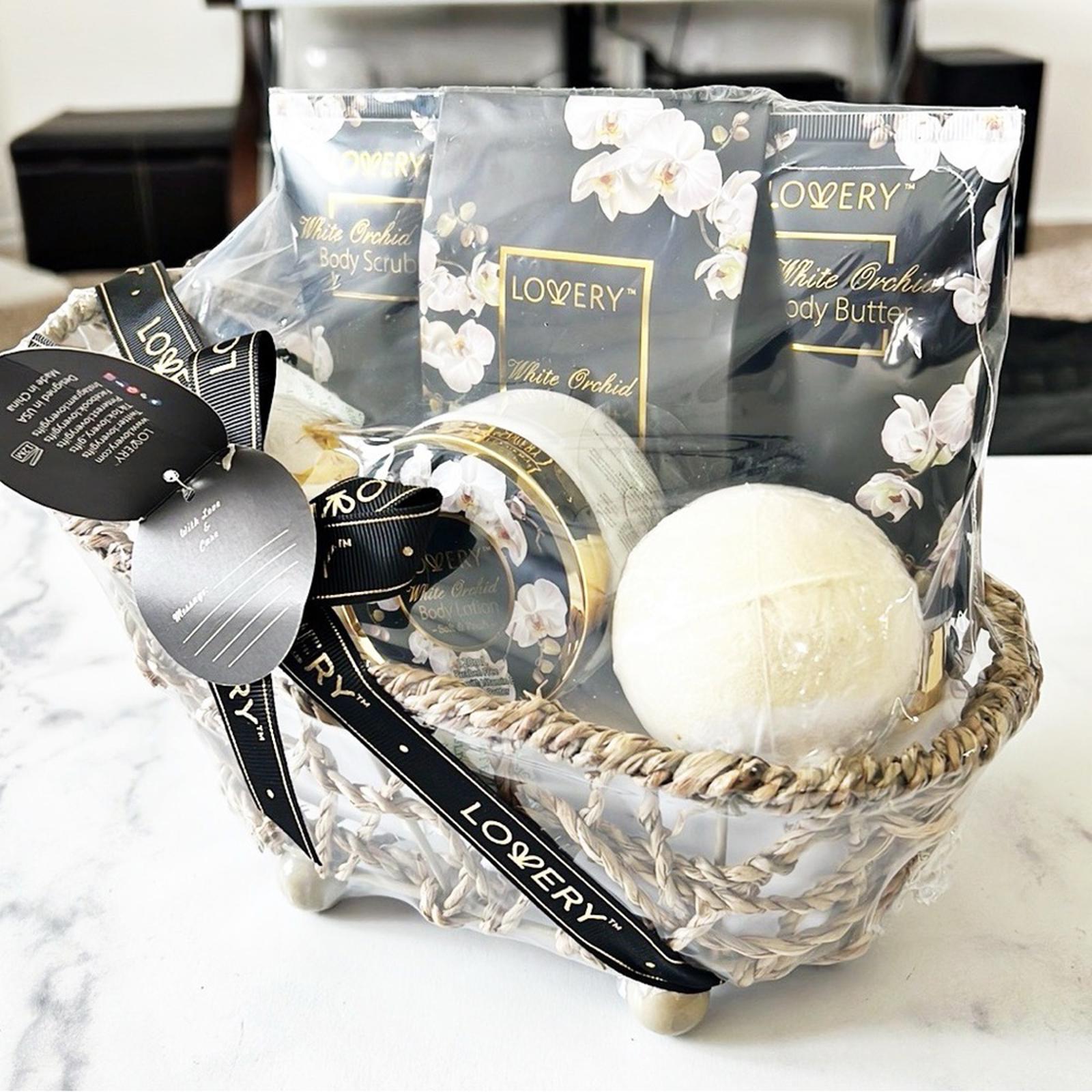 LOVERY White Orchid Bath Gift Set -11-Piece Handmade Spa Kit NEW w/Tag