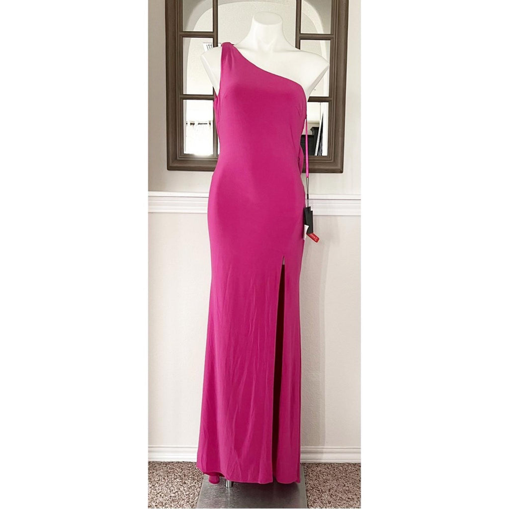 Mac Duggal IEENA Draped Back Gown/Dress in Candy Pink, Size 2 New w/Tag