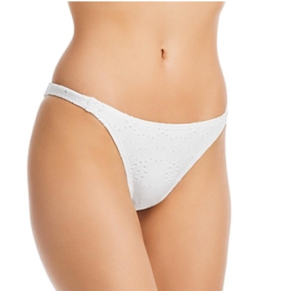NWT AQUA Swim Eyelet Bikini Bottoms, White Size XL New w/Tag Retail $48