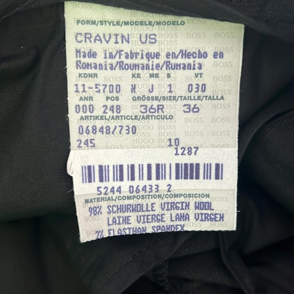 NEW Hugo Boss Men’s Dress Pants, Size 36R NEW without Tag, Retail $248