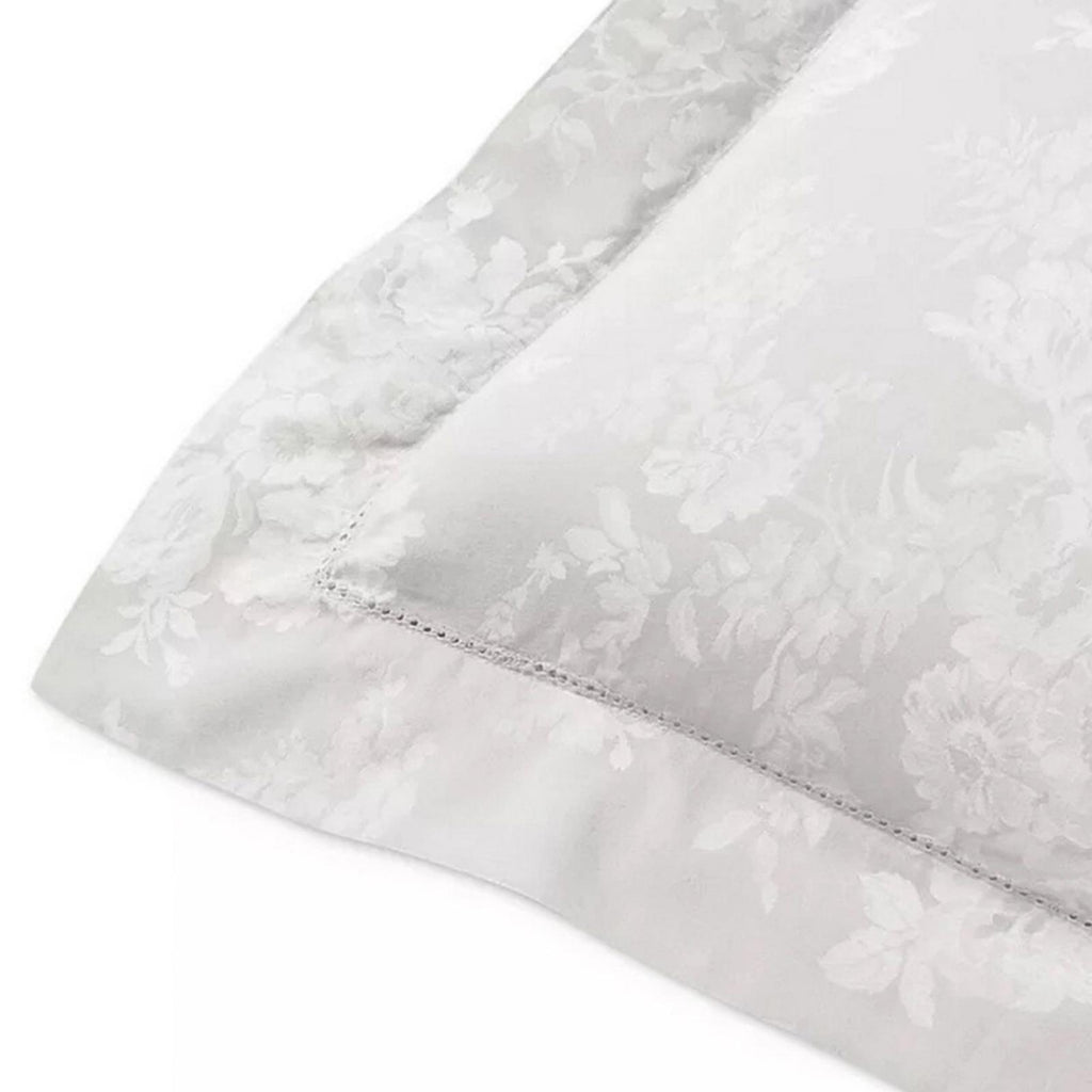 Lauren Ralph Lauren White Mya Jacquard Weave Cotton Standard Sham, NWT $140