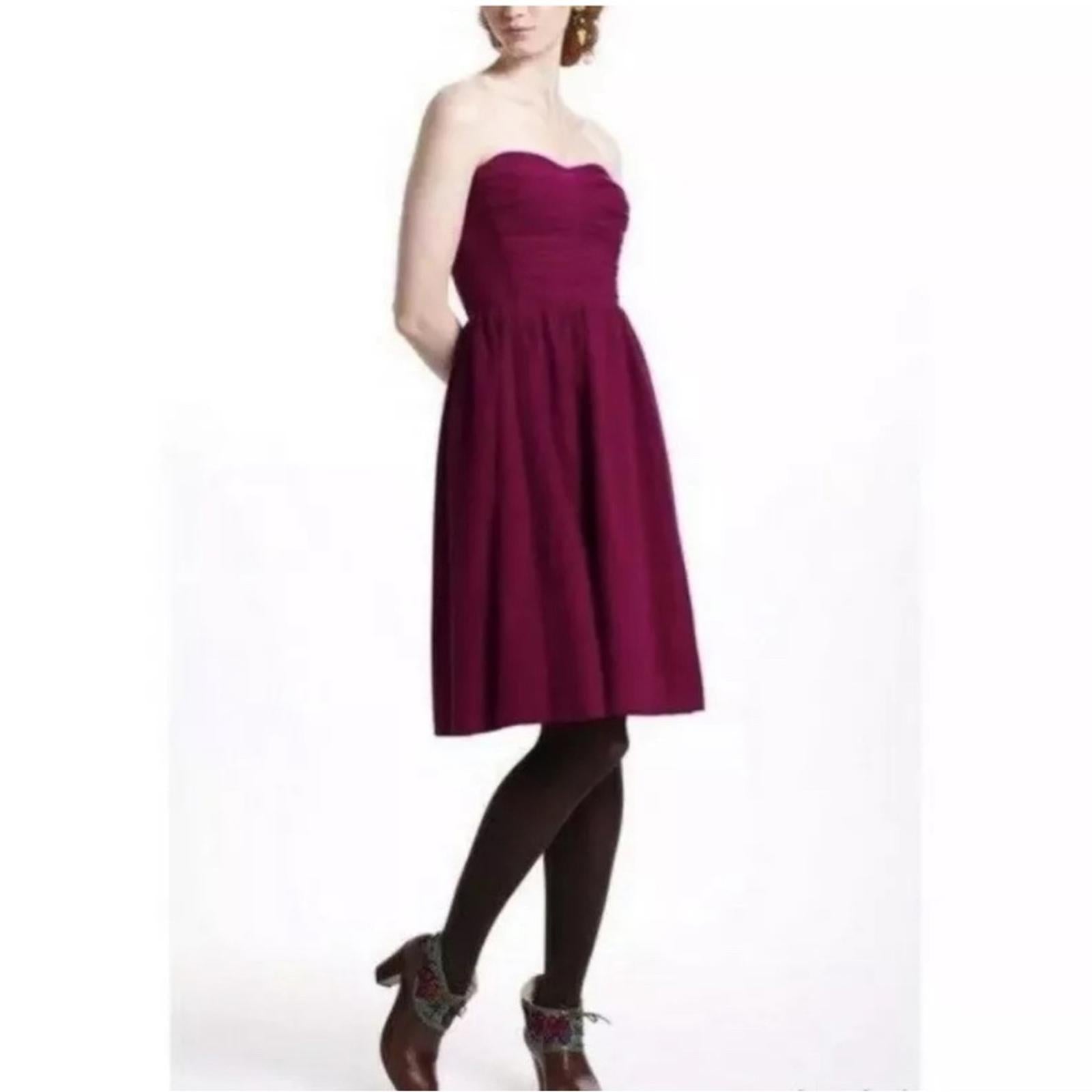 Anthropologie’s HD in Paris Bustier Dress, Purple Size EU34, US2 (Excellent)