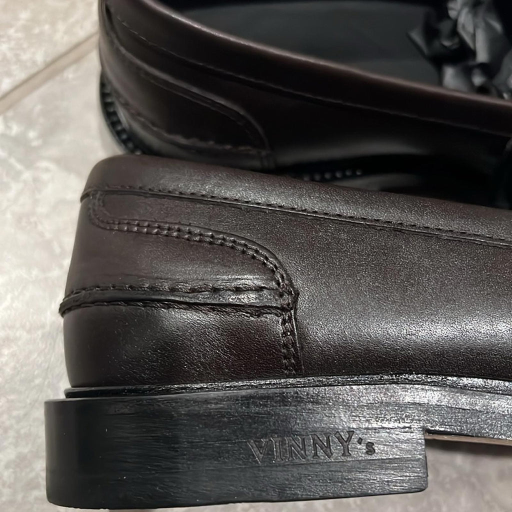 Vinny’s Townee Penny Loafers in Brown, Men's Size 40 New in Box