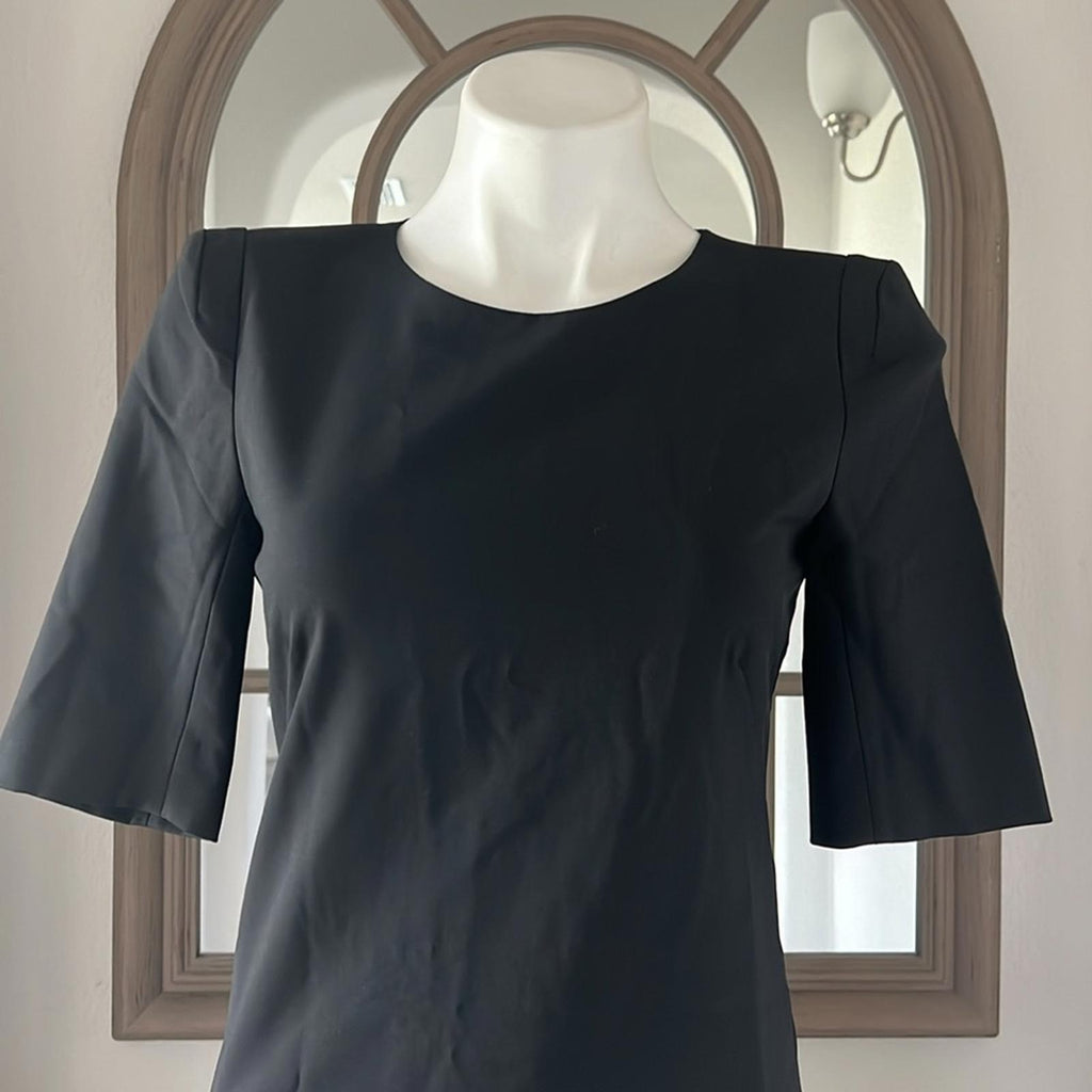 Theory Sheath Dress in Black Good Woo Size 4 EXCELLENT! Retail $245