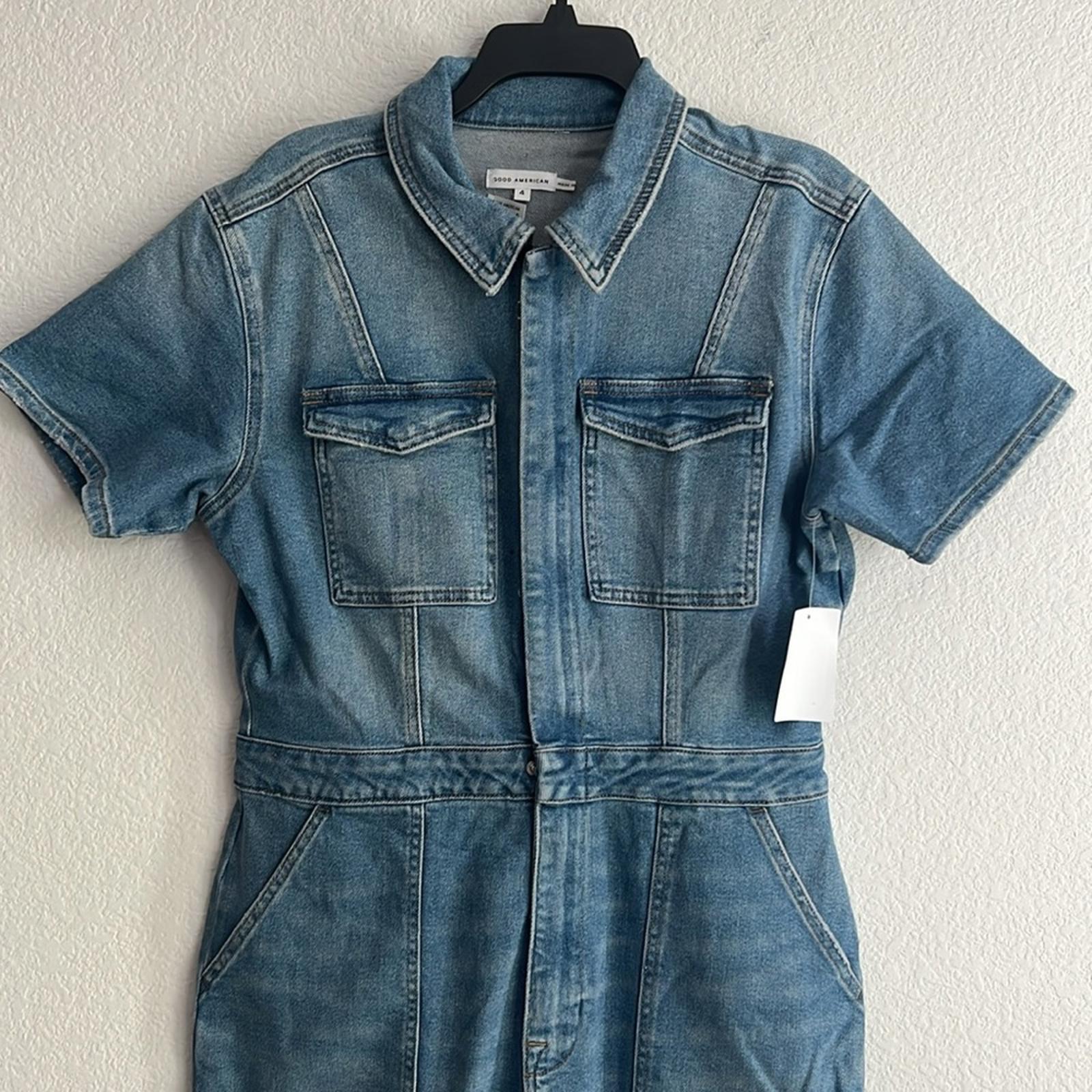 Good American Fit For Success Jumpsuit in Blue, NWT, Size 4 (XL)
