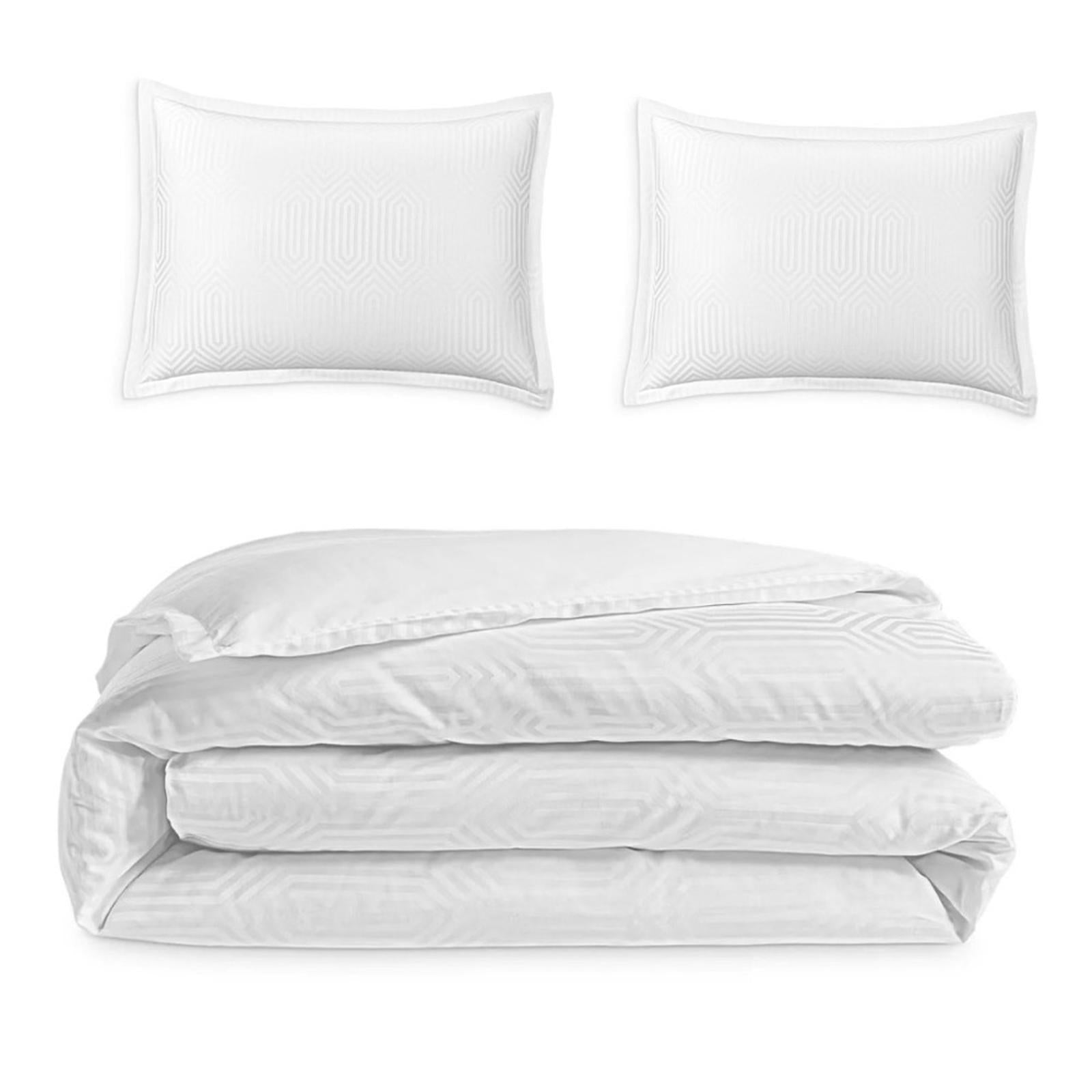 3-Pc Hudson Park Collection Italian Tivoli Jacquard Duvet + 2Shams Sz Queen $855