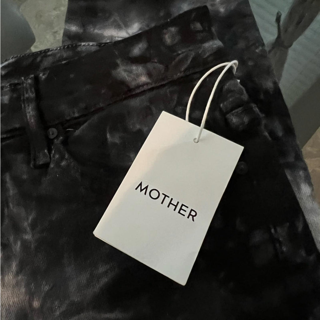 MOTHER The Super Swooner Tie Dye Ankle Skinny Jeans, NEW, Size 32