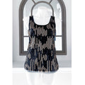 Romeo & Juliet Black Tank Top! w/Gold Sequins Size L
