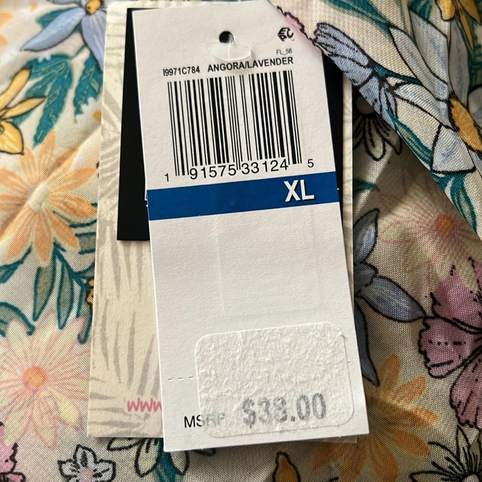 MIKEN' Kimono Cover-Up Swimsuit, Printed Multicolor Juniors’ Size XL