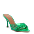 Malone Souliers Julia Embellished High Heel Mules Green Size 40 NEW Retail $1579