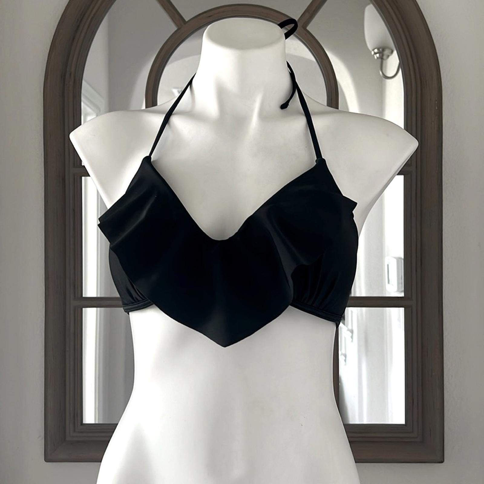 Gianni Bini Black Bikini Top, Size M New w/o Tag