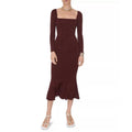 Galvan London BURGUNDY Atalanta Midi Dress, Size XL New w/Tag Retail $950