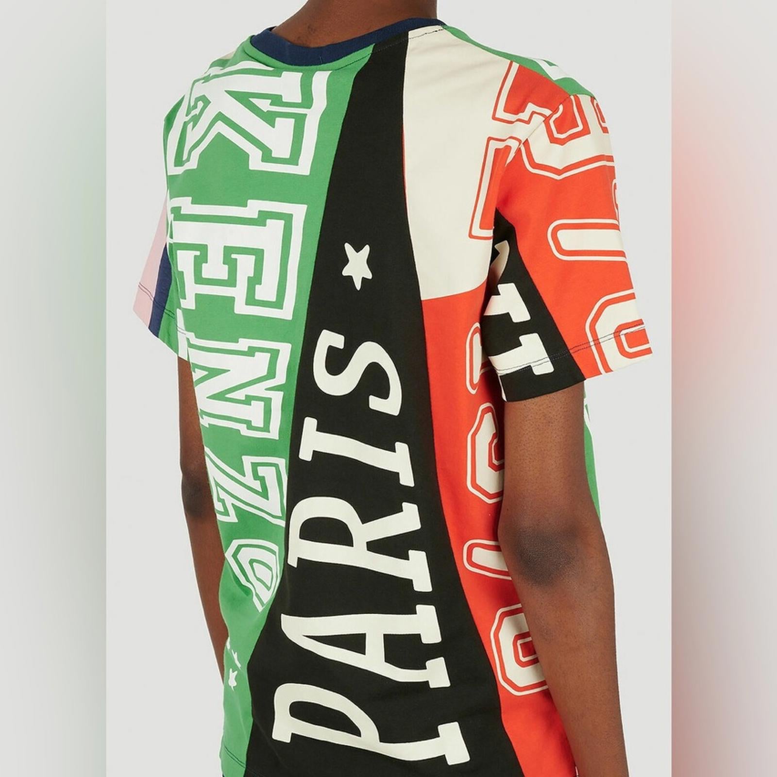 KENZO Flag Print Oversize Cotton T-Shirt, Size S New w/Tag