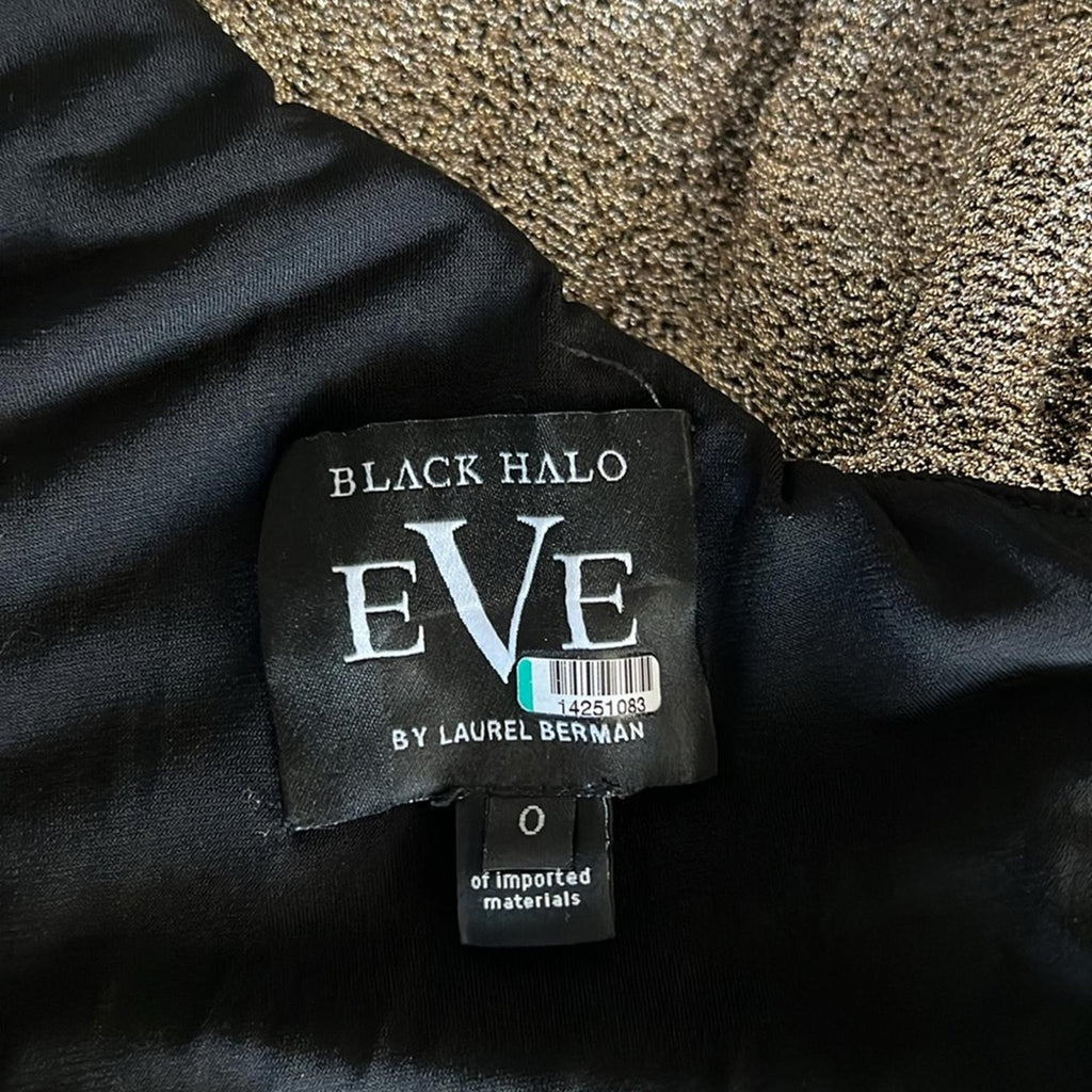 Black Halo Egan Gown Size 0 Retail $525