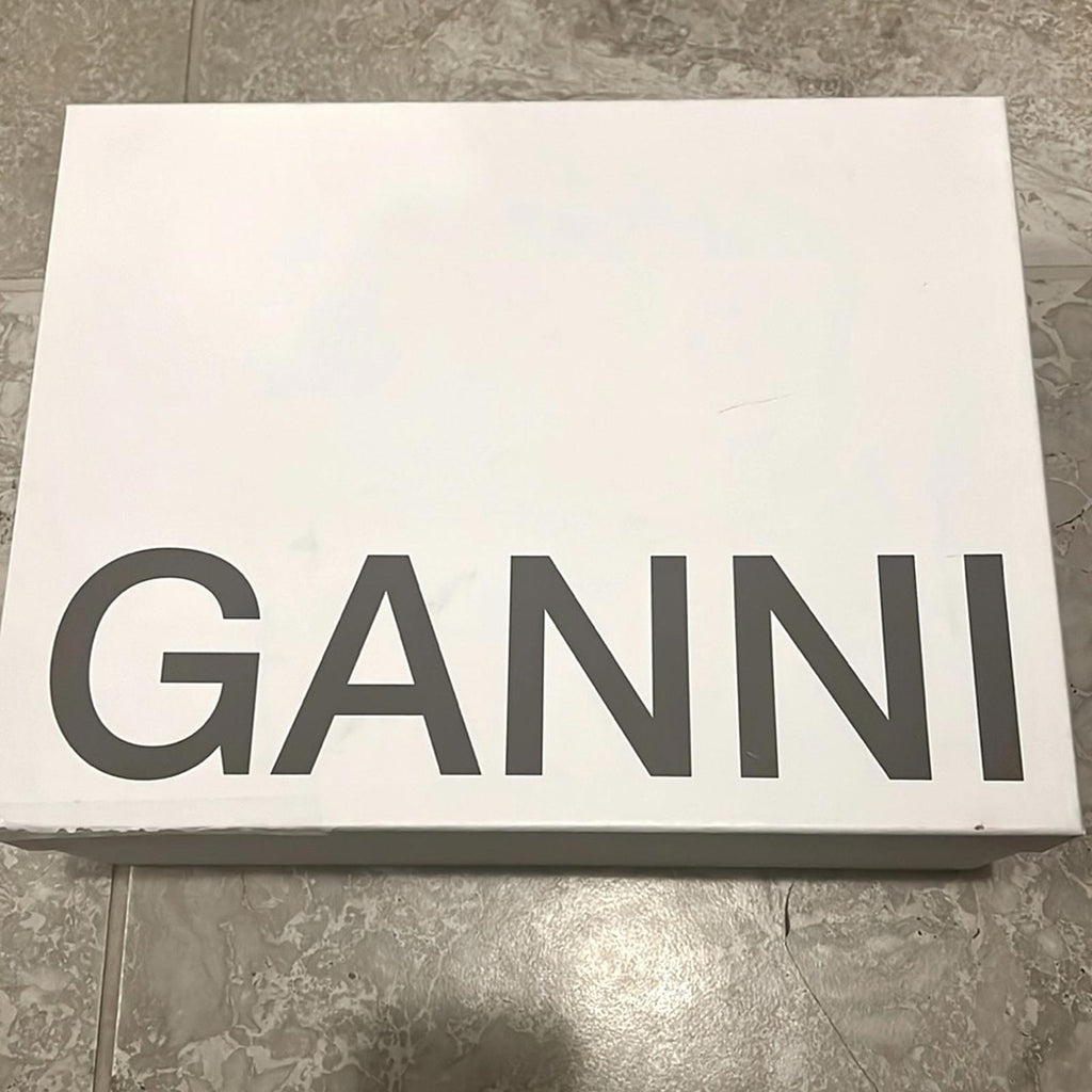 GANNI Sporty Mix High Top Sneakers in White, Size EU41 US 11 New in Box
