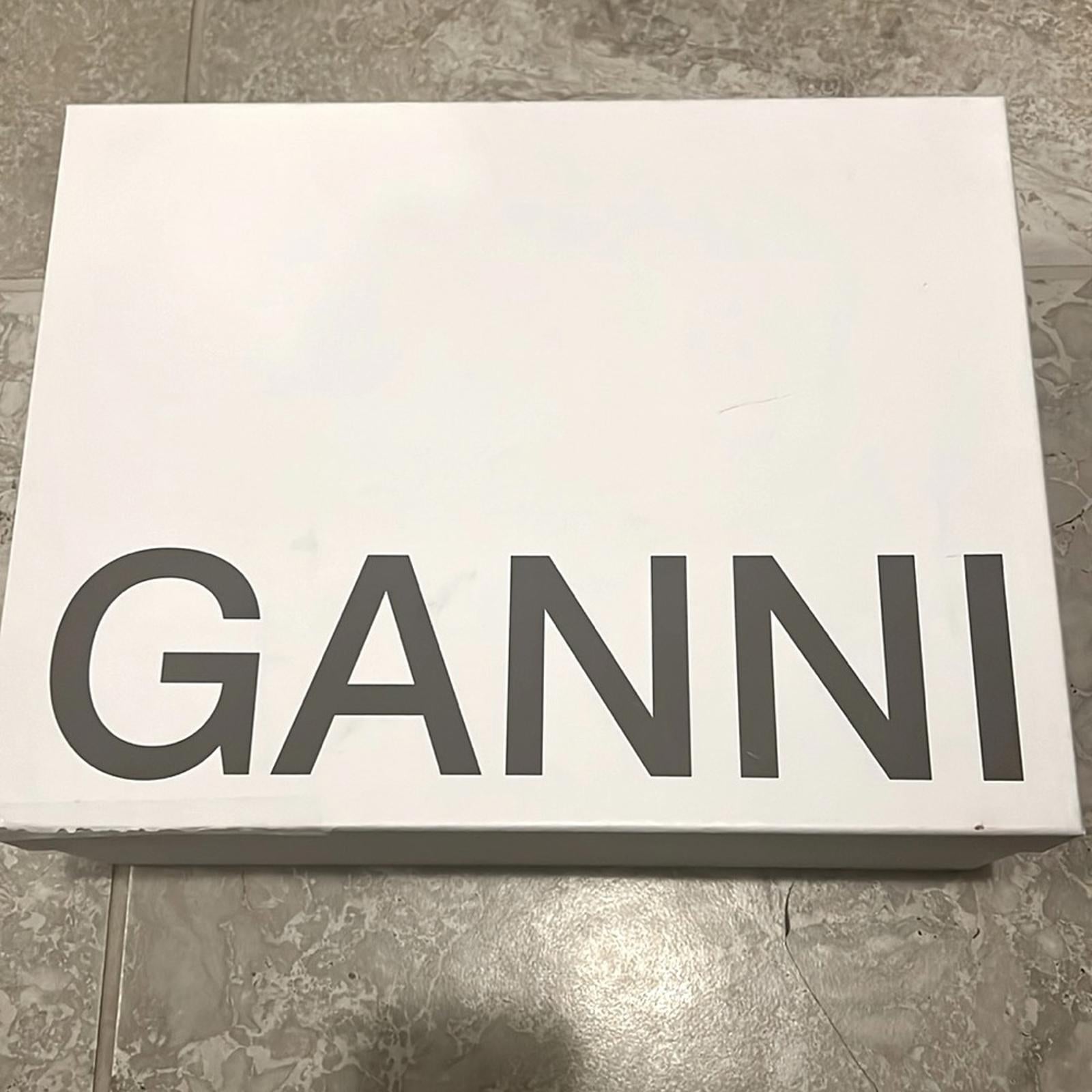 GANNI Sporty Mix High Top Sneakers in White, Size EU41 US 11 New in Box
