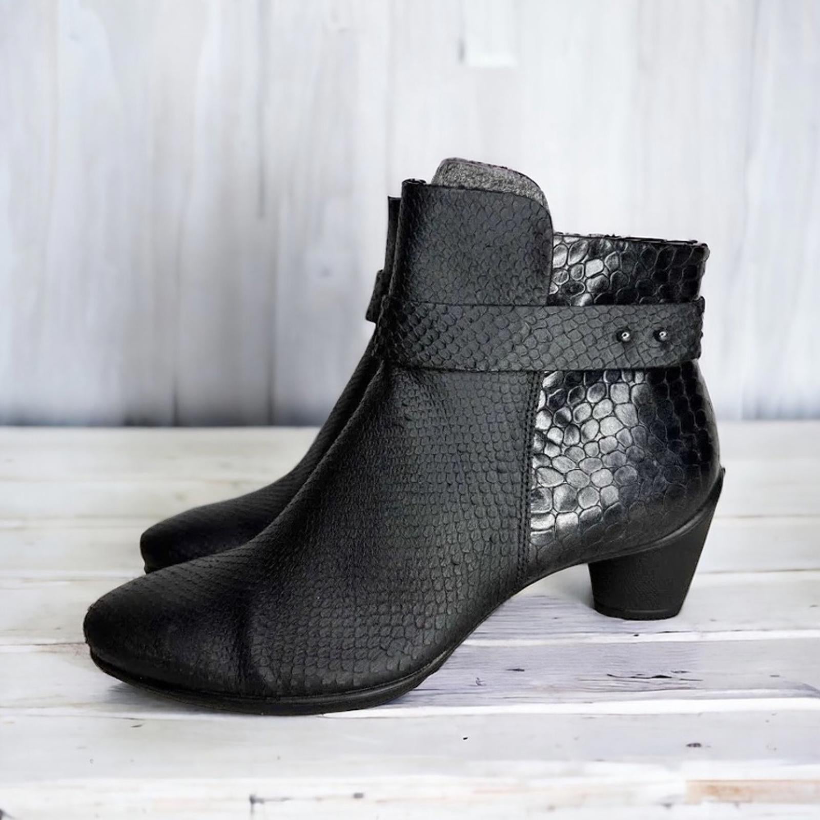 ECCO Sculptured 45 Leather Boots Size EU 40 | US 9-9.5 New in Box Retail $200