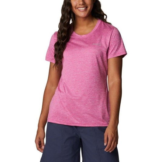 NWT Columbia Crew Hike Wild Fuchsia Short Sleeve T-Shirt Size 1X New w/Tag