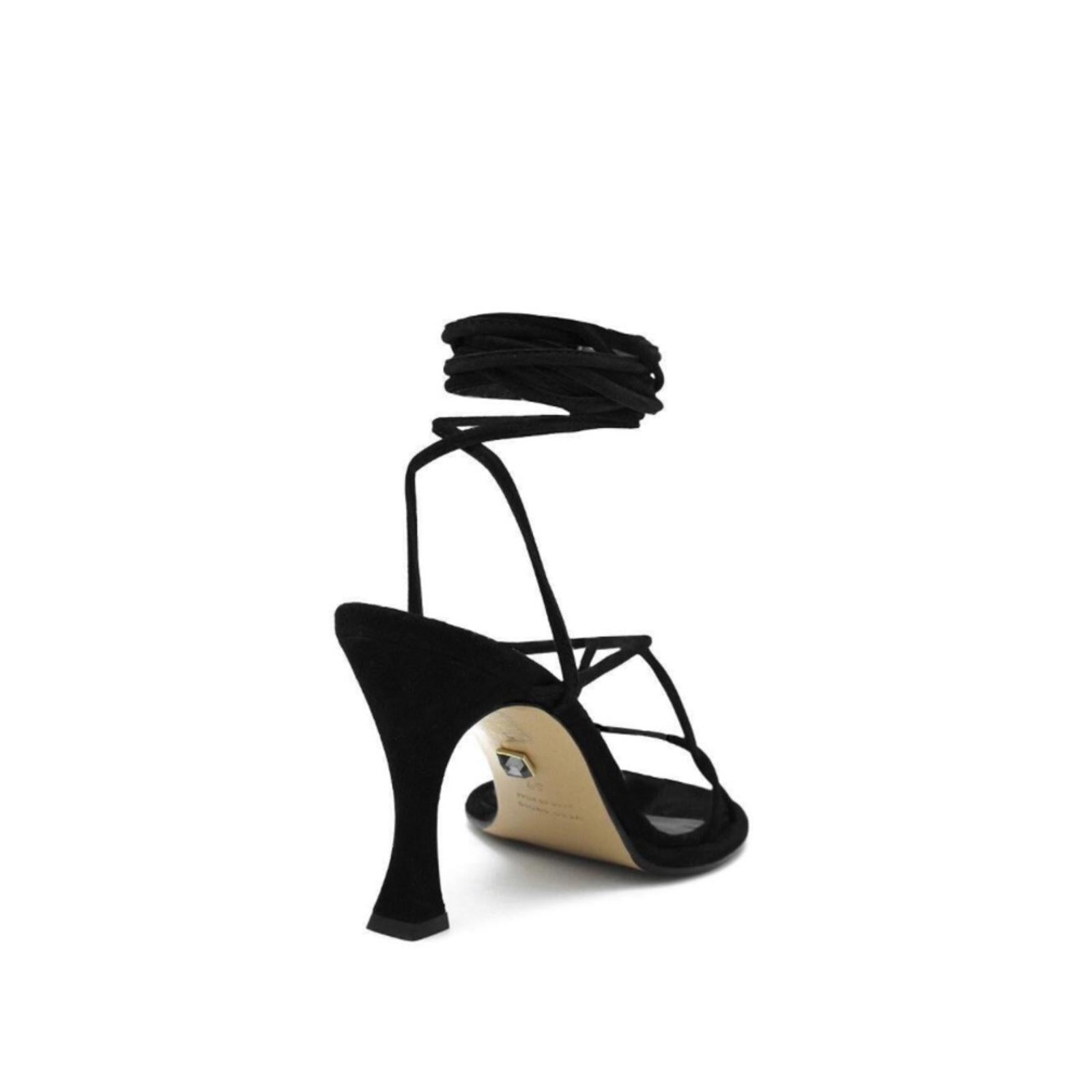 ILIO SMERALDO x Ilenia Toma Strappy Ankle Tie High Heel Sandals Size 39 NWT $560