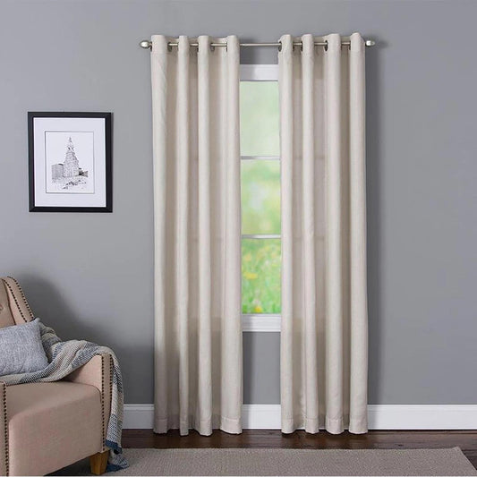 Corona Curtain 1-Panel Dalton Grommet Top Window Curtain in Ivory NEW