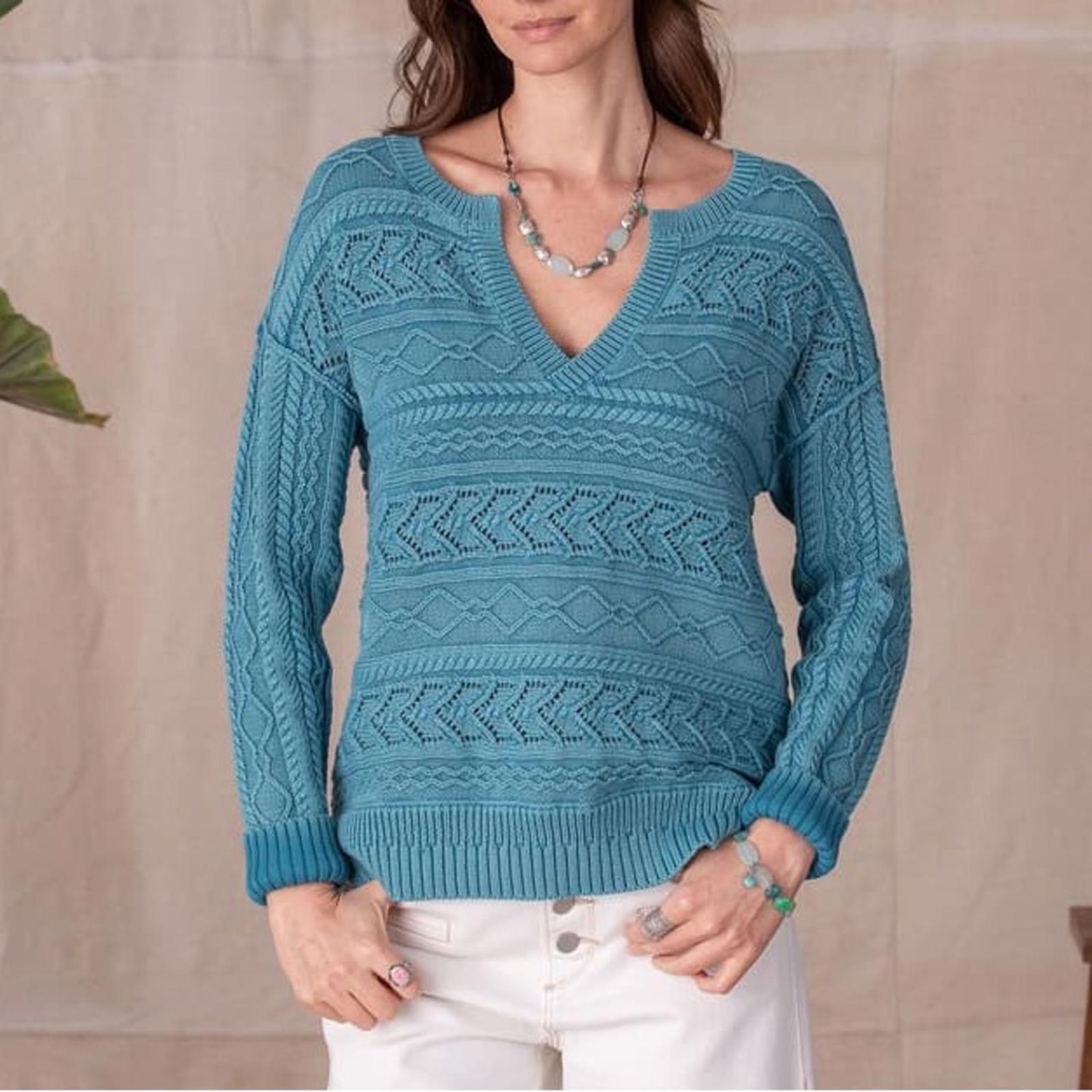 Sundance Rita Easy Cable Knit Sweater in Blue Size S New w/Tag SOLD OUT!