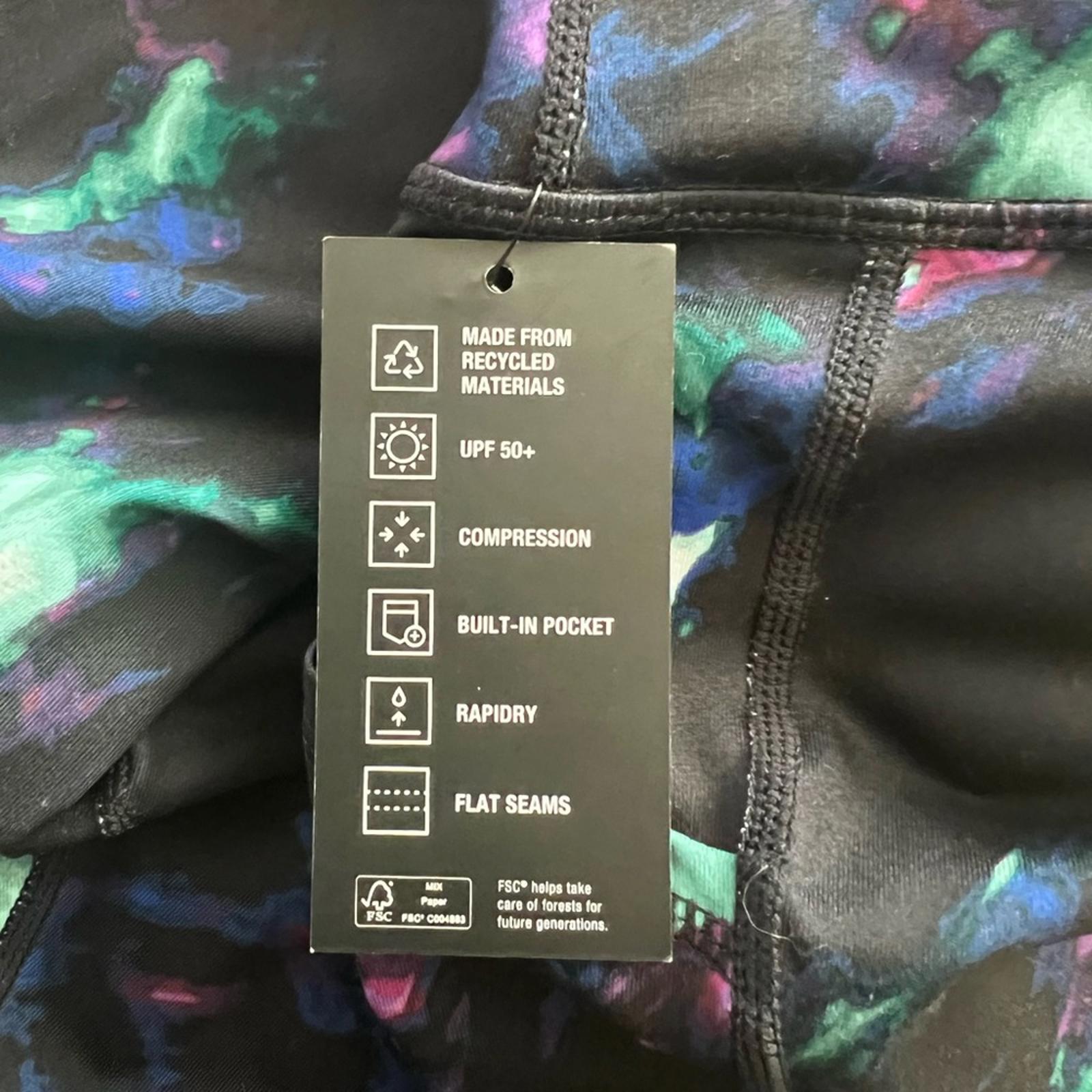 ID Ideology Celestial Sky 7/8 Leggings, Cropped Plus Size 1X New w/Tag