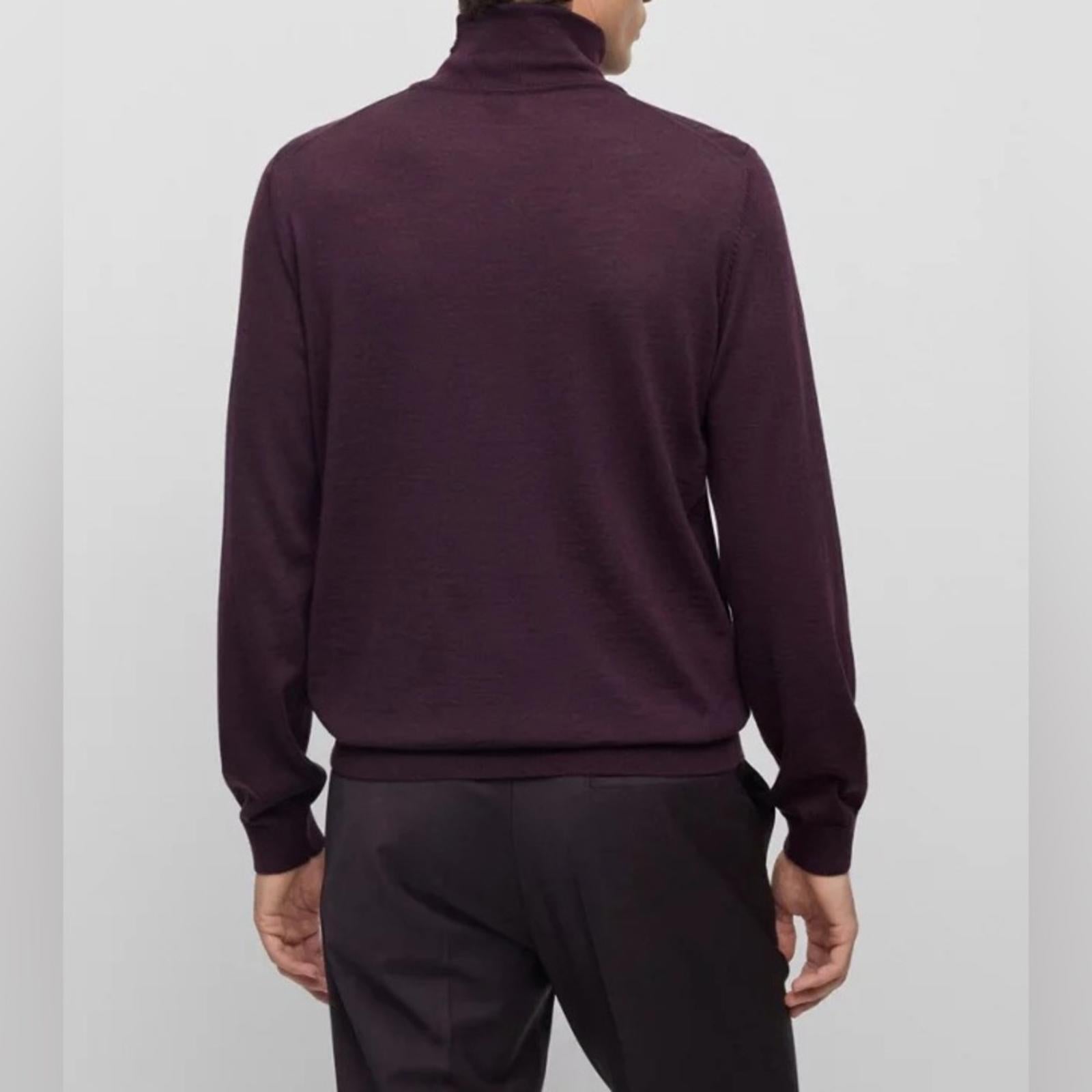 BOSS Slim-Fit Rollneck Sweater in Merino Wool, Size XL New w/Tag $198