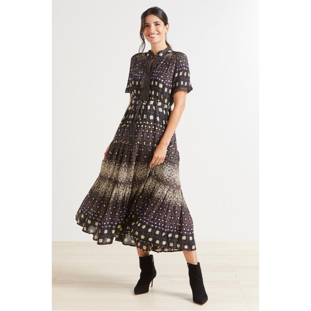 Free People Rare Feeling Printed Maxi Dress Brown Size M New w/Tag $148 SOLD OUT