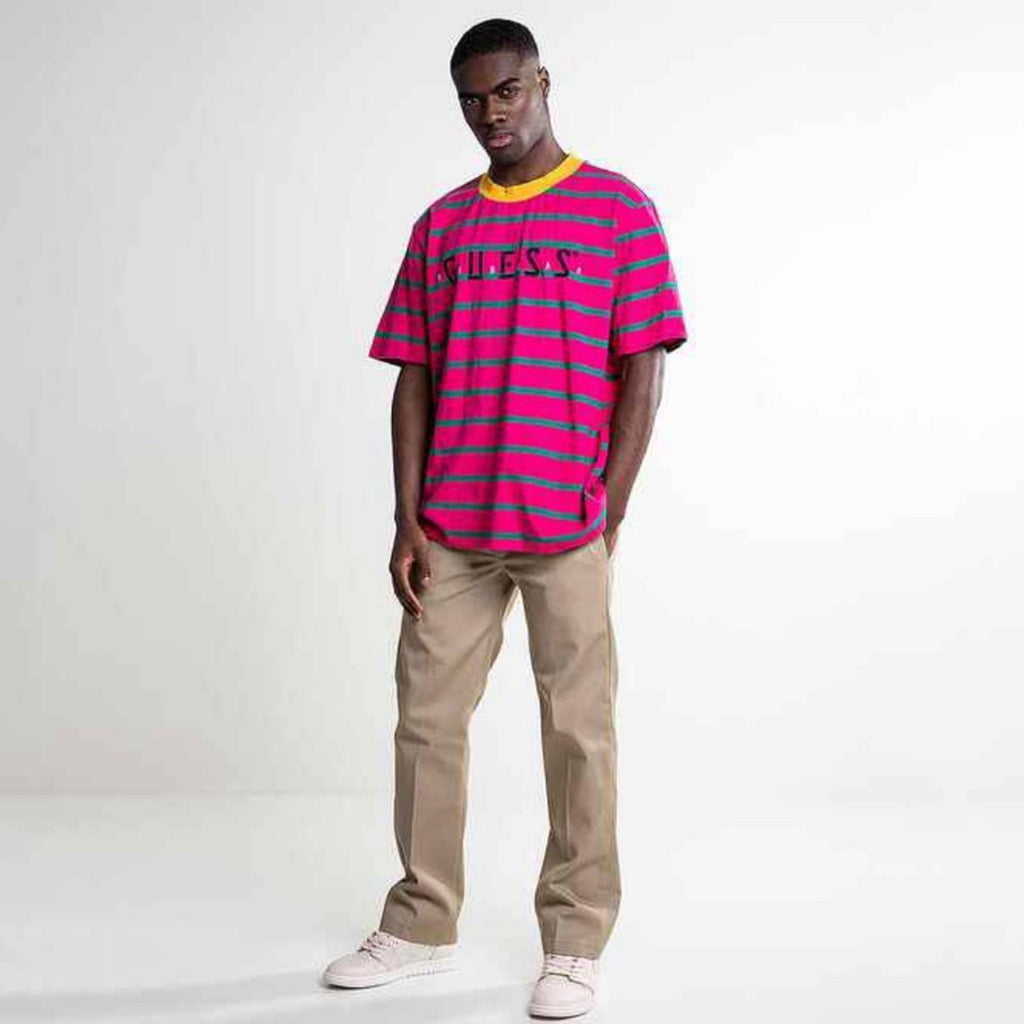 RARE Guess × J Balvin Vibras Stripe Accent Ringer T-Shirt, Size M EXCELLENT!