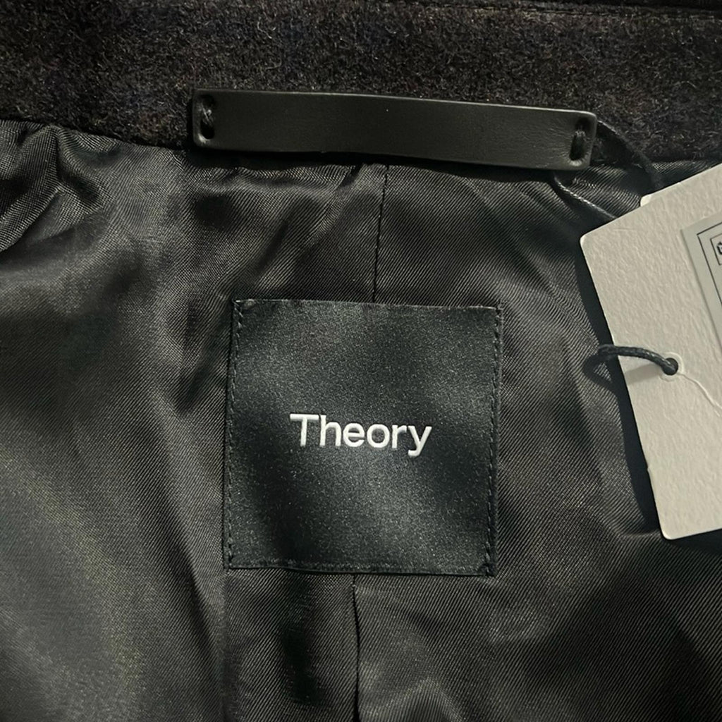 Theory Wyatt Rush Micro Check Wool Jacket, Size S, NEW