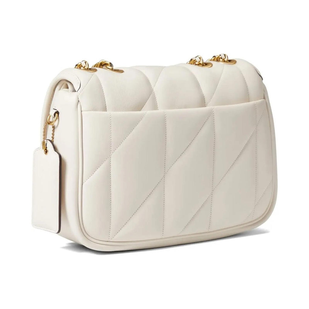 Coach Quilted Pillow Madison Shoulder Bag in Chalk/White