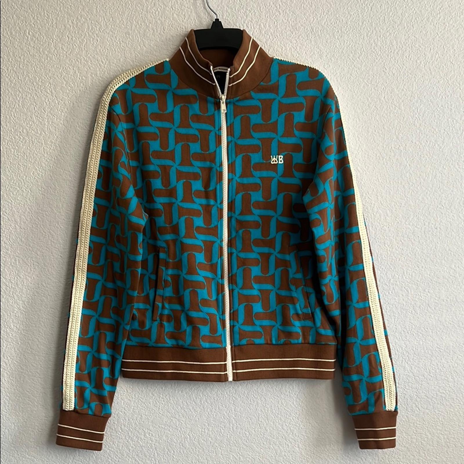 Wales Bonner Symphony Jacquard-Knit Organic Cotton Track Jacket Size 4 NWT