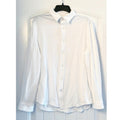 EXPRESS Cotton Textured Button Front Shirt in White, Size L (16-16.5) EXCELLENT!