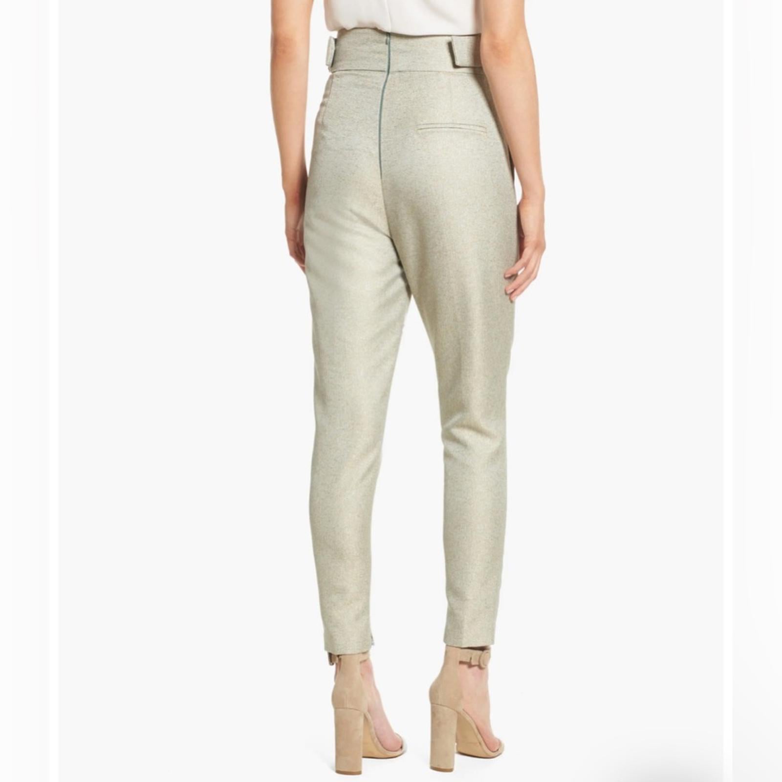ELLIATT Valencia High Waist Ankle Skinny Pants in Sage, Size XS New w/Tag