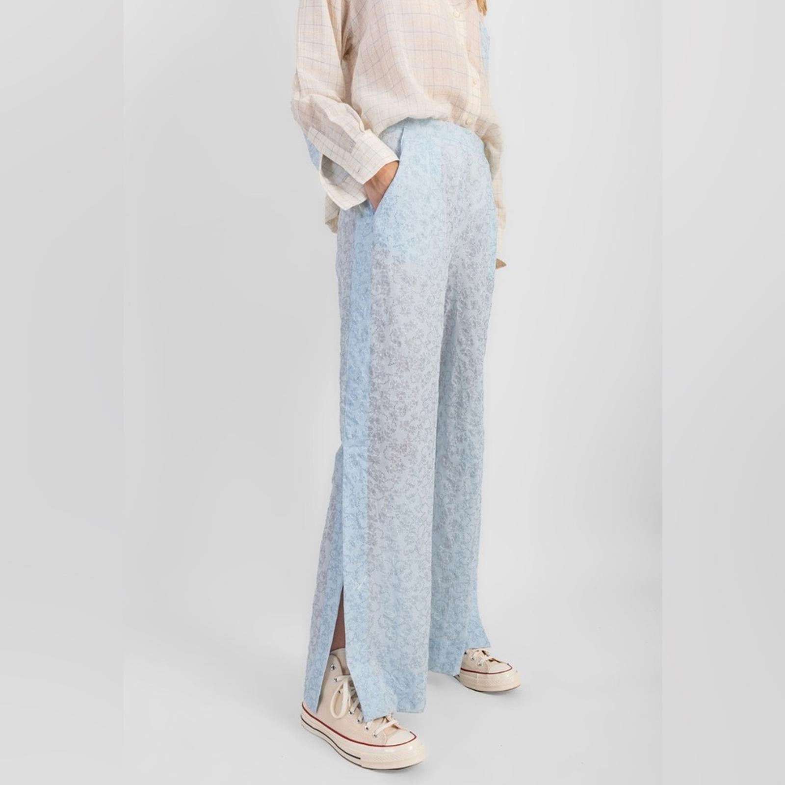 New KOCH Jules Pants Sky Bloom, Size L New w/Tag Retail $420