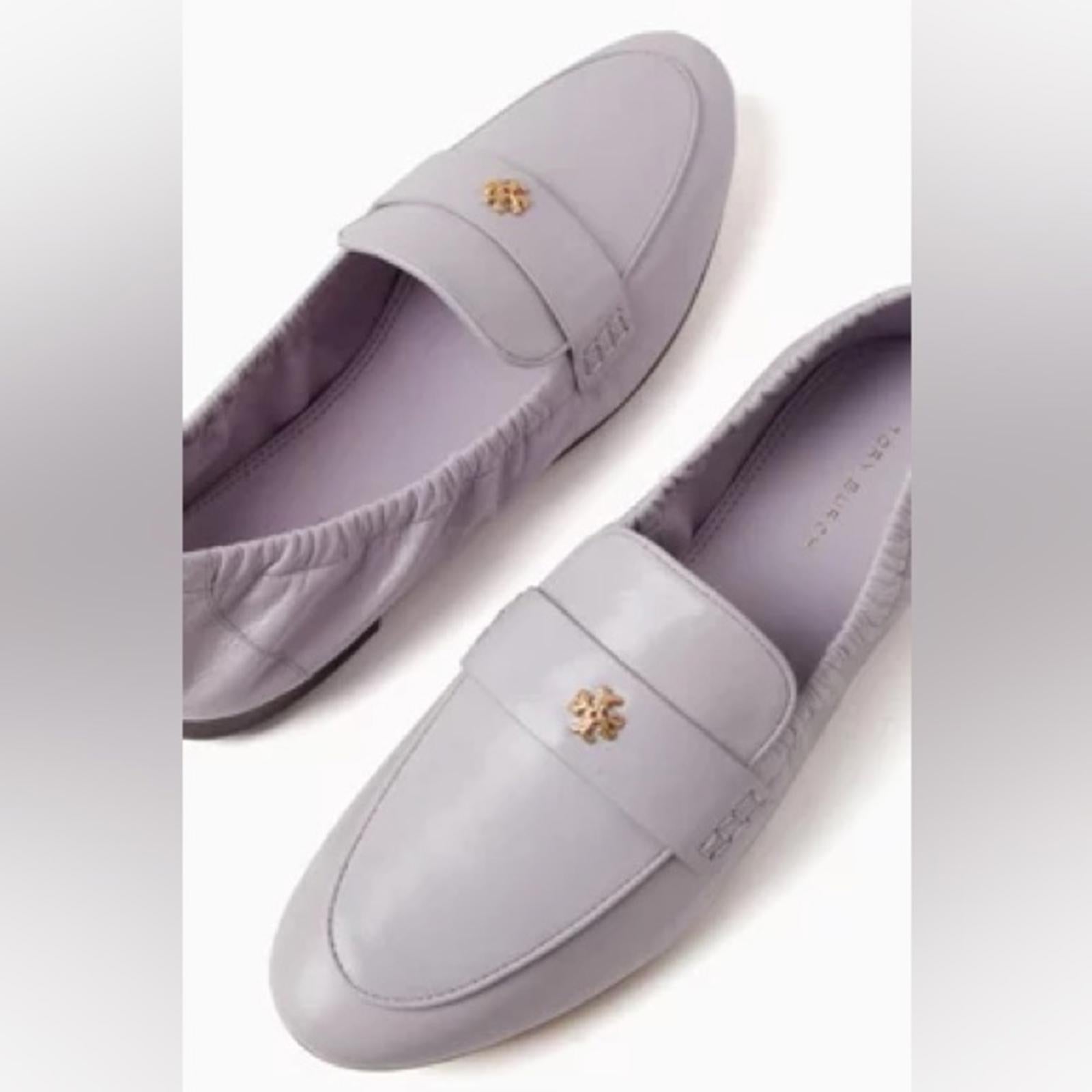 Tory Burch Ballet Leather Loafer in Lavender, NEW, Size 8