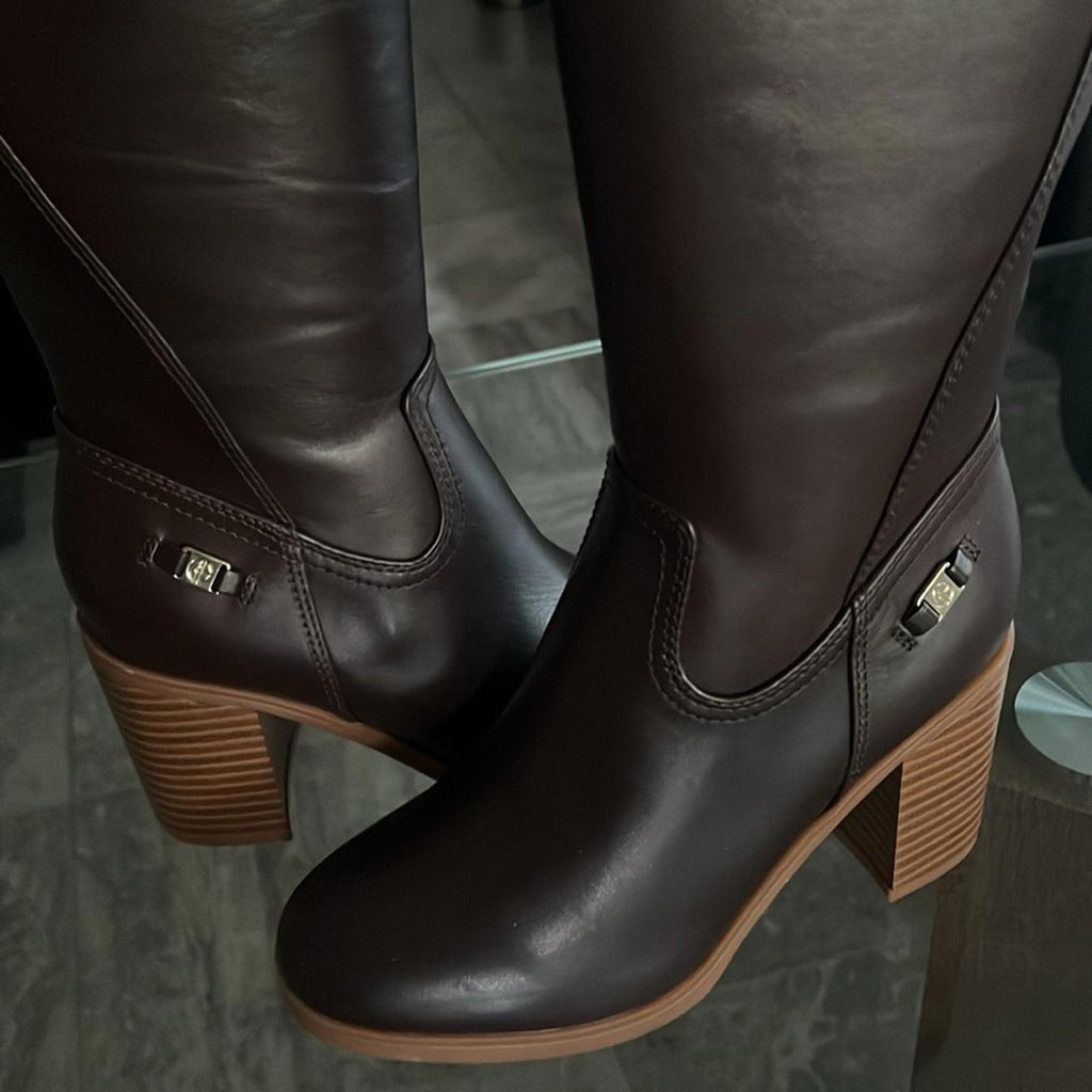 Giani Bernini Odettee Memory Foam Block Heel Knee High Riding Boots, Size 5 NEW