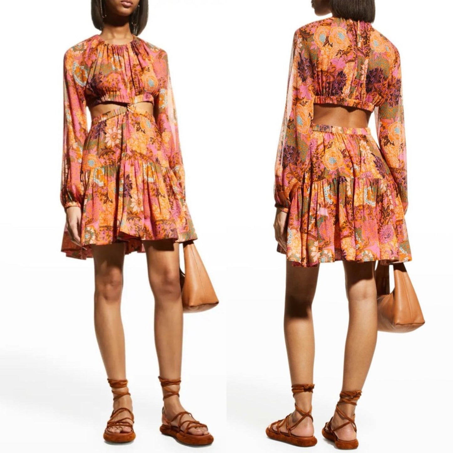 A.L.C. Izzy Silk Fit &Flare Cutout Dress, Size 4 New w/Tag Retail $695 SOLD OUT!