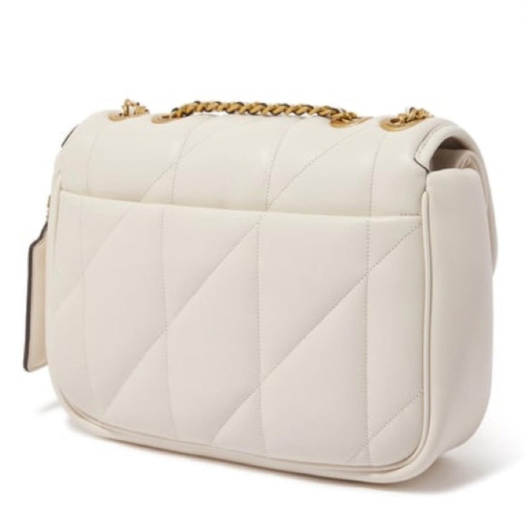 Coach Quilted Pillow Madison Shoulder Bag in Chalk/White