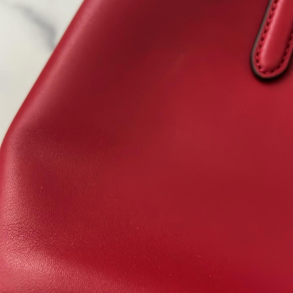 Lauren Ralph Lauren Marcy 26 Small Satchel in Red, NEW w/Tag Retail $350
