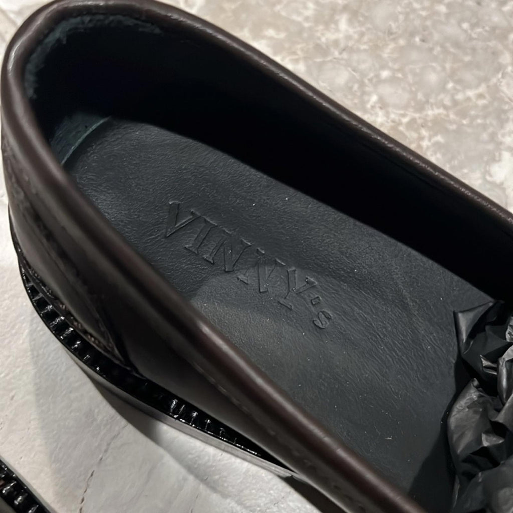Vinny’s Townee Penny Loafers in Brown, Men's Size 40 New in Box