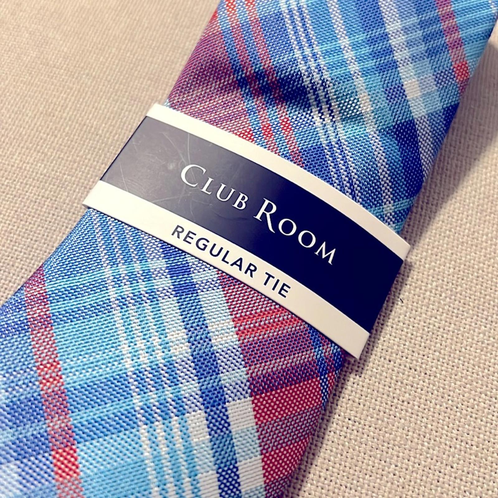 Club Room Garcia Plaid Neck Tie in Aqua Blue Pink,
Style 1CRC22-1029 New w/Tag