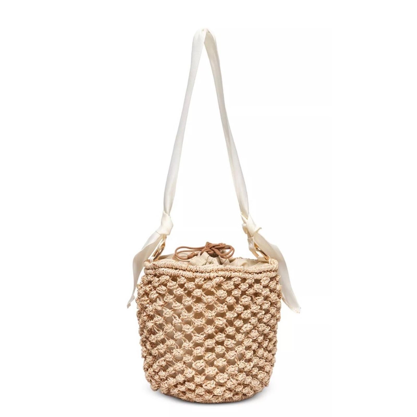 KAYU Odessa Small Bucket Bag, Natural New w/Tag Retail $298