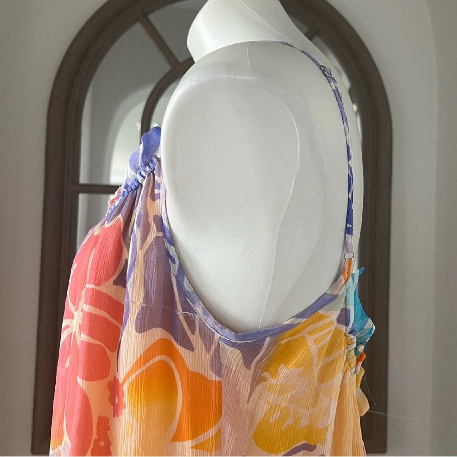 Ramy Brook Ivy Printed Silk Tiered Maxi Dress, Palav, Size XS New w/Tag $585