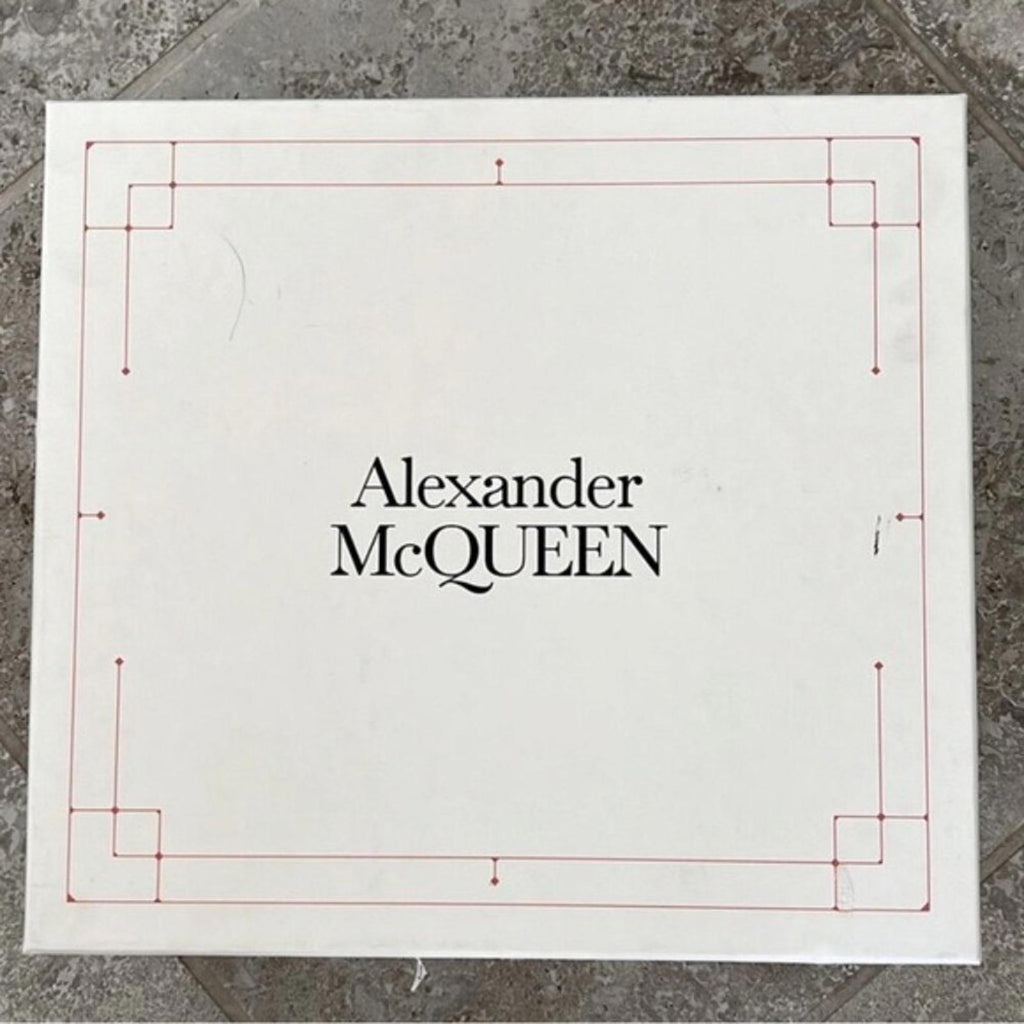 Alexander McQueen Tread Grommet Embellished Boots Black Size 35.5 NEW $1290