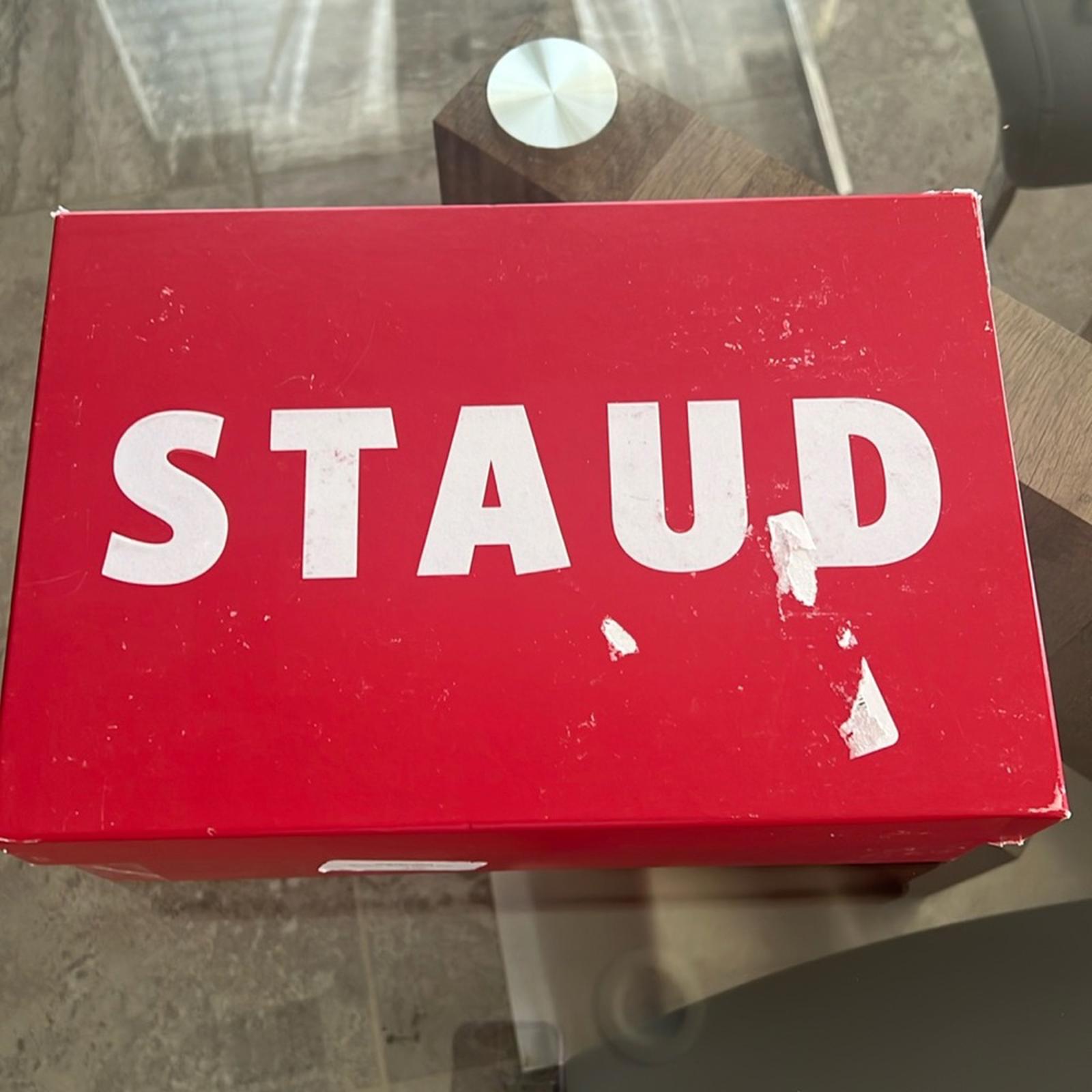 STAUD Solange NAVY High Block Heel Sandals, Size EU 40 NEW +Dust Bag SOLD OUT!