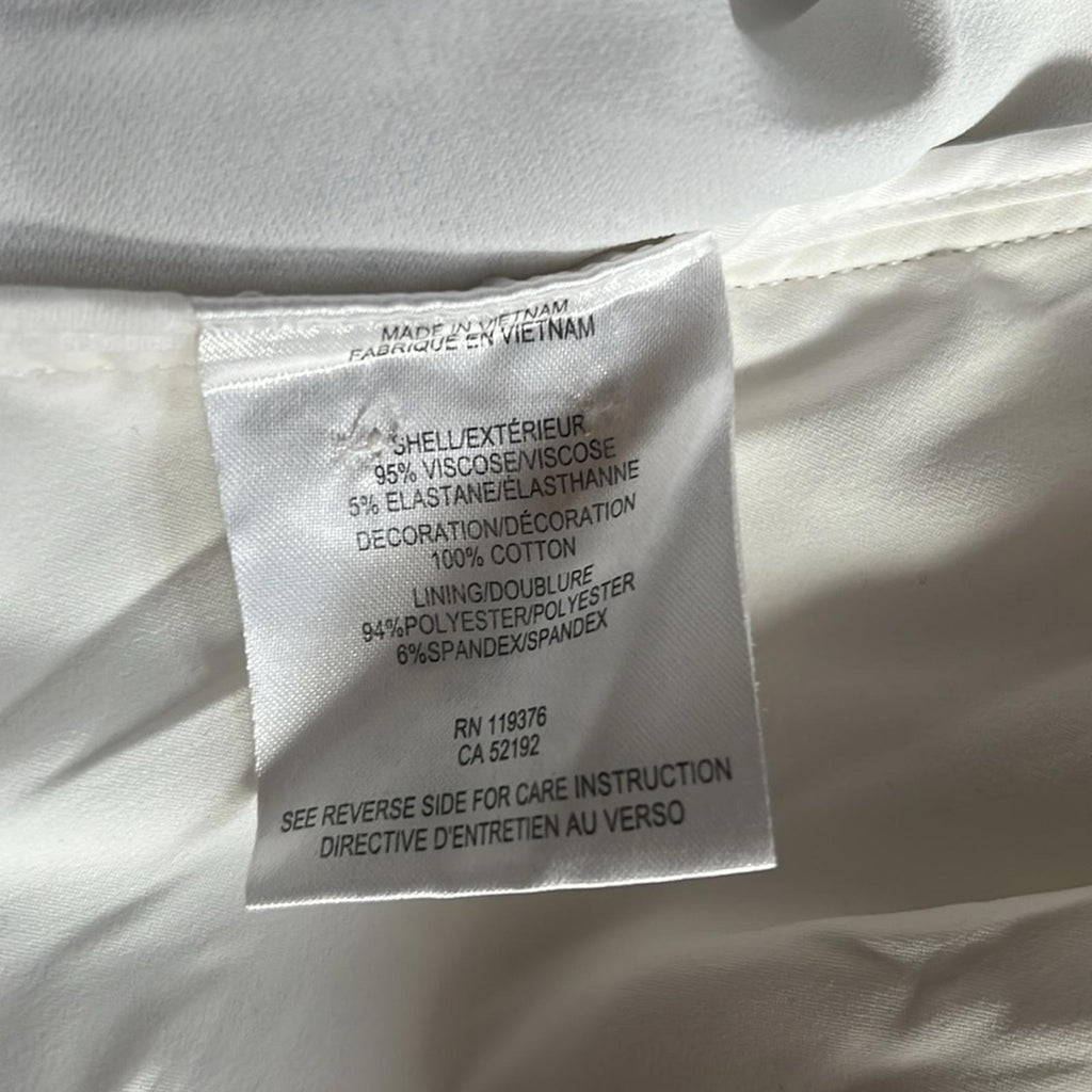 Helmut Lang Belted Blazer in White, Size 8 EXCELLENT!